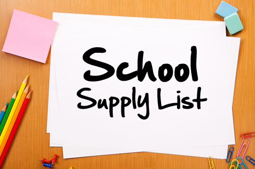 School Supply Lists 